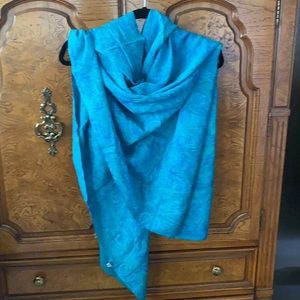 Becca turquoise print sarong, never worn